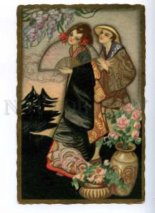 187869 ART DECO Japan GEISHA by CHIOSTRI old BALLERINI #388