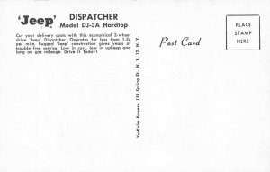 Jeep Dispatcher Model DJ-3A Hardtop Pharmacy Delivery WestHaven Postcard