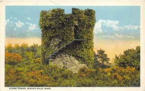 Woods Hole Massachusetts 1921 Postcard Stone Tower