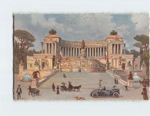 Postcard Monumento a Vittorio Emanuele II, Rome, Italy