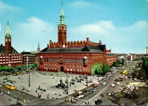 Denmark Copenhagen The Town Hall Square 1970