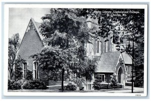 View Of Butler Library Lindenwood College ST. Charles Missouri MO Postcard 