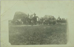 C.1900-10 RPPC, Farming Machinery, Vintage Postcard P96