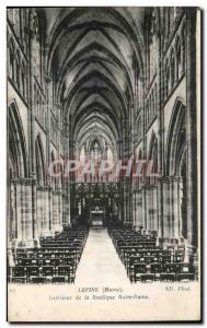 Old Postcard Lepine Interior of the Notre Dame