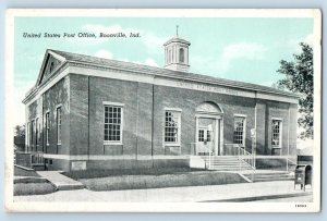 Boonville Indiana IN Postcard United States Post Office Building c1920's Antique