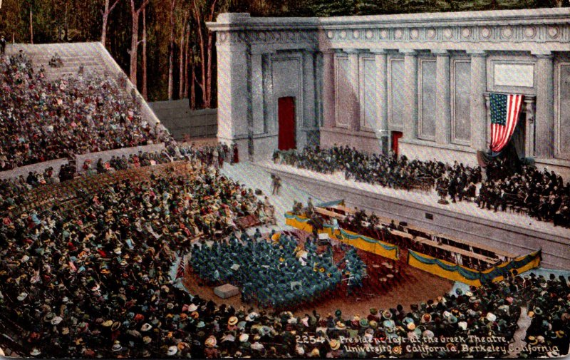 California Berkeley President Taft At The Greek Theatre University Of California