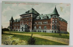 Dubuque Island Mother House at Mt. Carmel 1907 Postcard S8