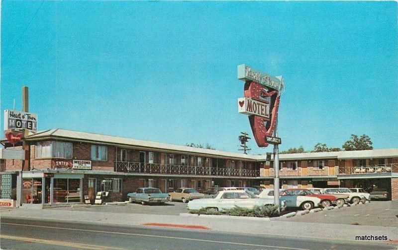 1950's Heart O' Town Motel rooadside Reno Nevada Allen Dexter autos 10275