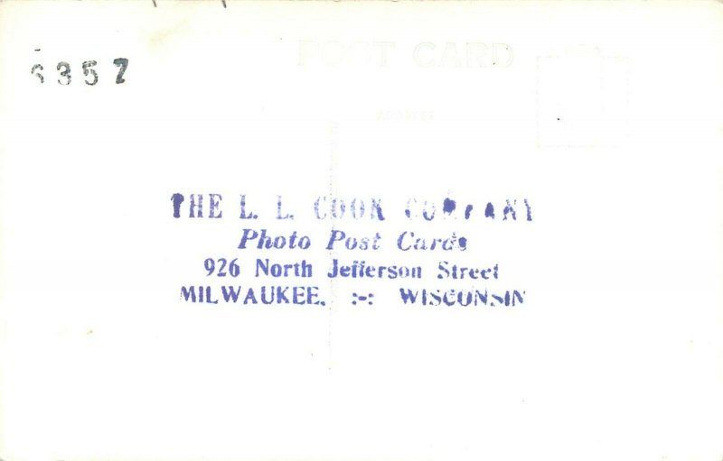 RPPC Postcard; St Mark's English Lutheran Church, Jefferson WI 2-A-151 LL Cook