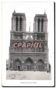 Old Postcard Paris Notre Dame