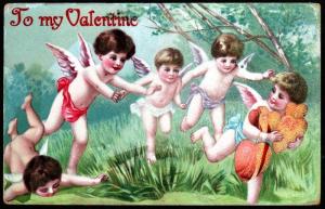 19xx Valentine's Day Unused Picture Postcard!