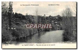 Old Postcard Normandy Picturesque lOrne The Banks of Saint Remy View from the...
