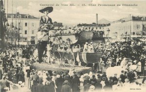 Postcard C-1910 France Nice Carnival Parade Float 23-4510