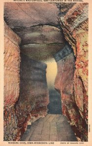 Vintage Postcard Niagara Cave Iowa-Minnesota Line High Ceiling Crystal Formation