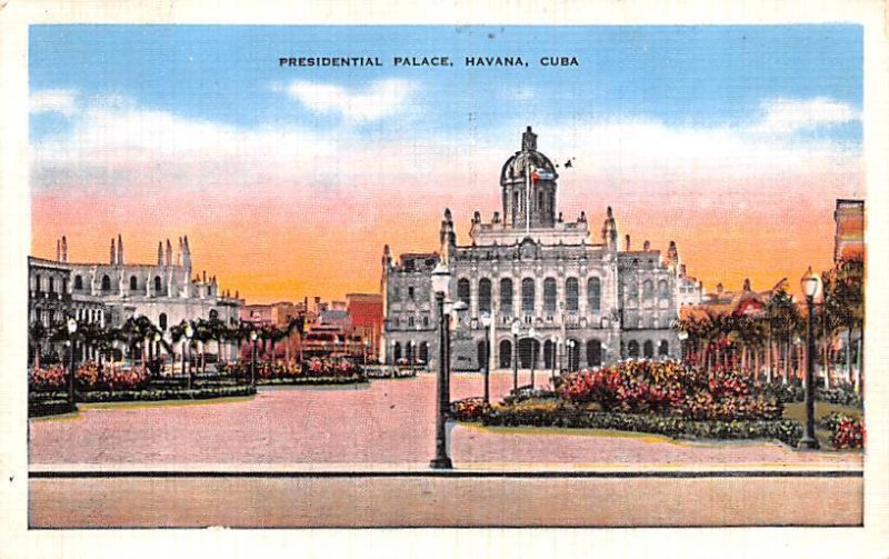 Presidential Palace Havana Cuba, Republica de Cuba 1939 