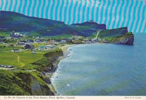 South Beach Peak 'o Dawn And Three Sisters Perce Quebec Canada