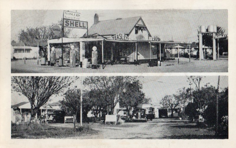 12683 Teasley's Cottage Camp & Shell Gas Station, Blythe, Georgia