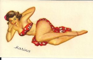 Beautiful Woman, Sexy Decal, 1930's Czechoslovakia, Erotica