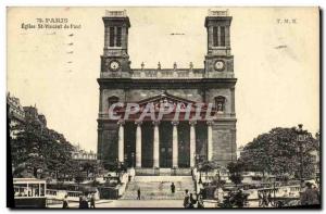 Old Postcard Paris Church St Vincent de Paul