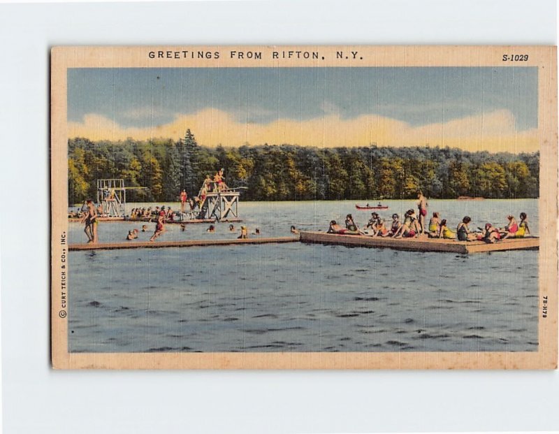 Postcard Greetings From Rifton, New York