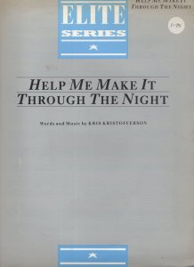 Kris Kristofferson Help Me Make It Through The Night EMI Elite XL USA Sheet M...