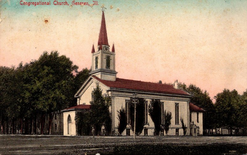 Illinois Geneseo Congregational Church 1915