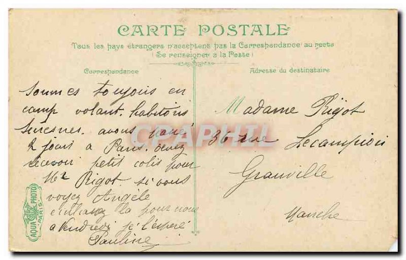 Old Postcard Paris Metro Boulevard Barbes