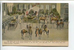 439454 UK Woolwich Queen Victoria visit Boer War wounded soldiers postcard