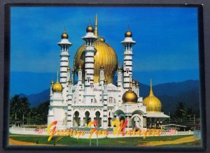 [AG] P29 Malaysia Perak Ubudiah Mosque Islamic Building Worship (postcard) *New