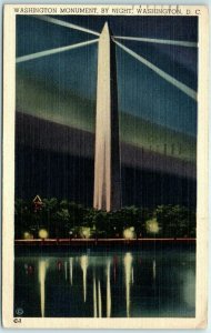 M-6748 Washington Monument by Night Washington D C