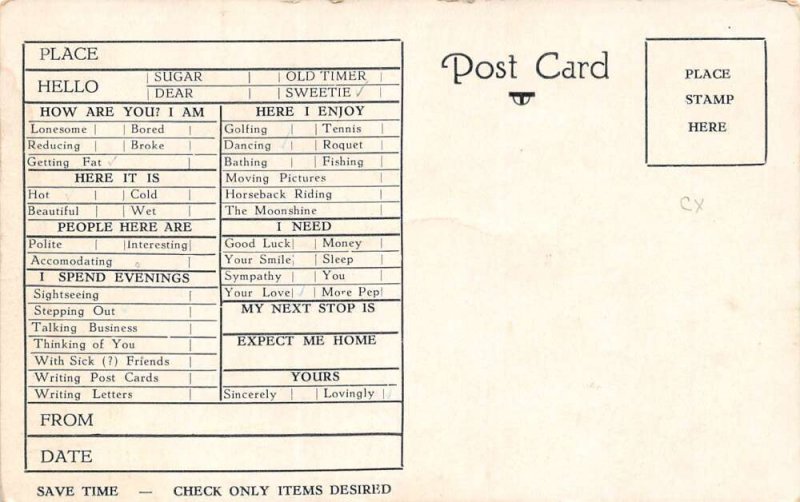 Long Beach California Chief Auto Inn Exterior/Map Vintage Postcard U1013