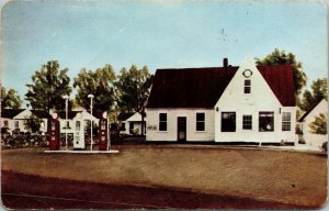 Vtg Ashby's Tavern & Tourist Court Texaco Gas Station Paris Virginia VA Postcard