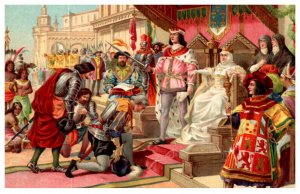 Soldier being Knited