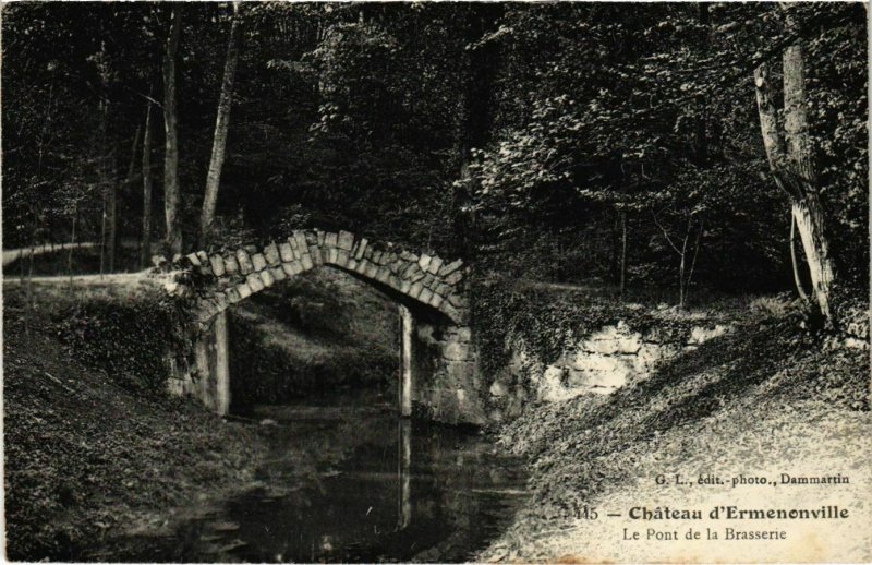 CPA Ermenonville- Le Pont de la Brasserie FRANCE (1020489)