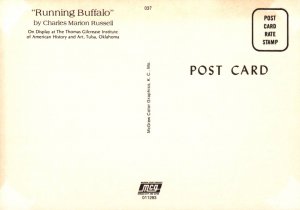 Running Buffalo,Charles Russell,Western Painting