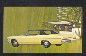 1966 CHEVROLET CAPRICE CUSTOM COUPE VINTAGE CAR DEALER ADVERTISING POSTCARD