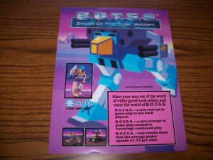 Battle Of The Solar System BOTSS Arcade Flyer Jaleco Game Art Print Space Age 