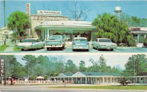 Hardeeville South Carolina~Magnolia Restaurant & Motel~NICE 50s Cars-Chevy Truck