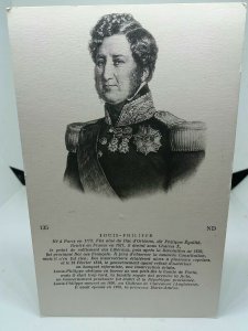 Louis Philippe Vintage French Art Portrait Postcard Royalty France Nobility