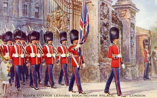 UK - England, London, Scots Guards, Buckingham Palace   *Artist Signed: W. H....