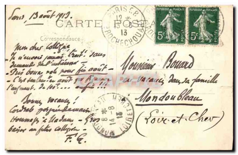 Old Postcard Paris Arc de Triomphe du Carrousel