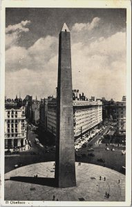 Argentina Buenos Aires EL Obelisco Vintage Postcard C153