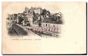 Postcard Loches Old Town High