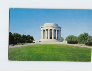 Postcard George Rogers Clark State Memorial Vincennes Indiana USA