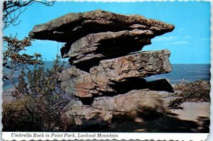 Postcard - Umbrella Rock in Point Park - Lookout Mountain, Tennessee
