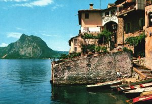 Postcard Lake Lugano Gandria E Monte S. Salvatore Lugano Switzerland