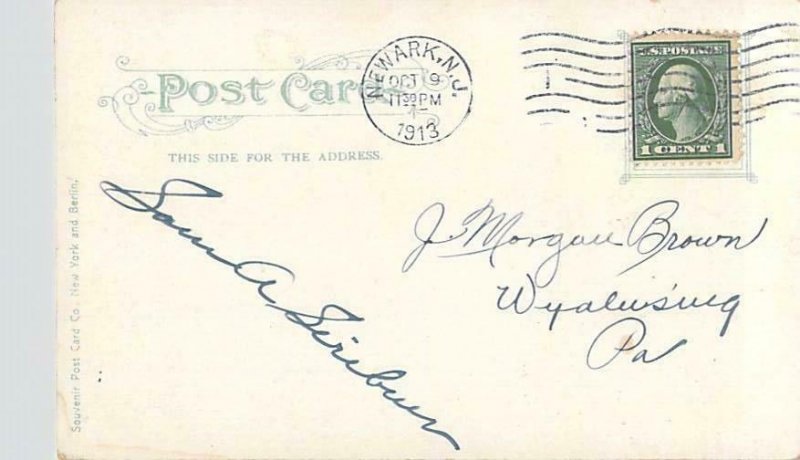 D.L&W. Railroad Station, Newark, NJ Vintage Postcard