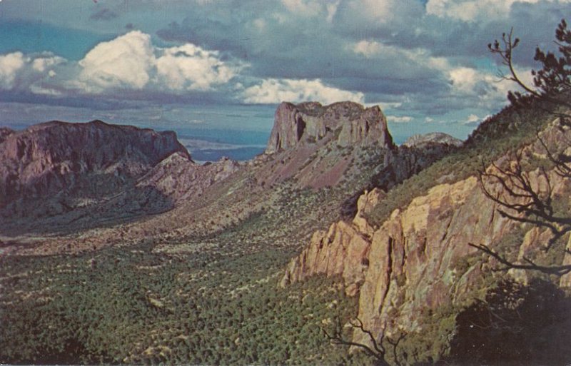 Big Bend National Park TX, Texas - Casa Grande on Eastern side of Chisos Basin