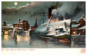 Massachusetts  East Boston Ferry Slip at Night