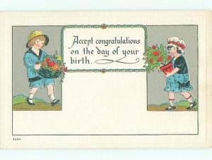 Divided-Back CHILDREN SCENE Great Postcard AA5247